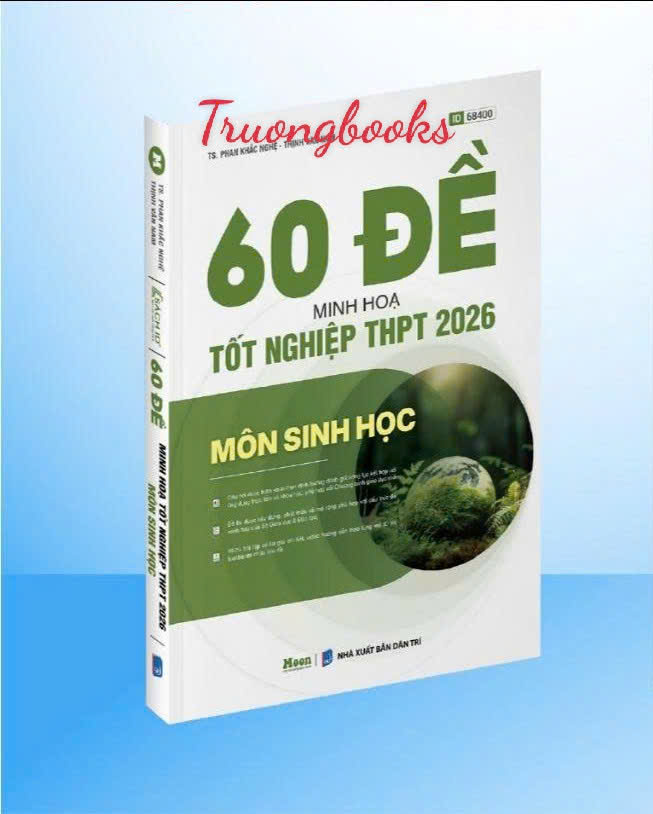 60 đề minh họa Tốt nghiệp THPT 2026 môn Sinh học