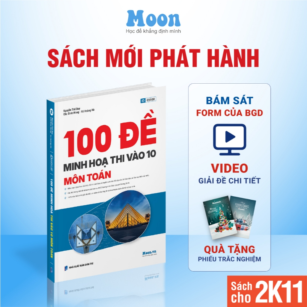 100 đề minh họa thi vào 10 môn Toán