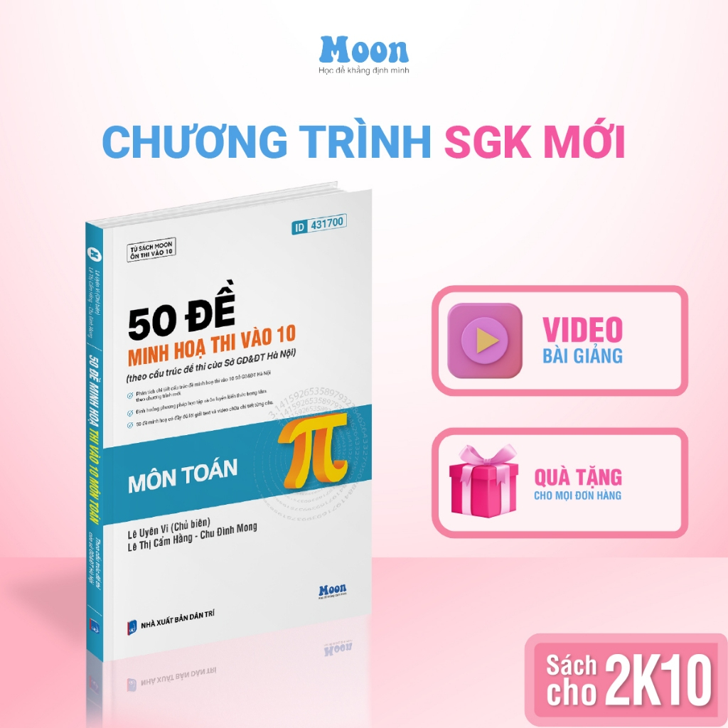 50 đề minh họa thi vào 10 môn Toán - Theo cấu trúc đề của Sở Giáo dục và Đào tạo Hà Nội