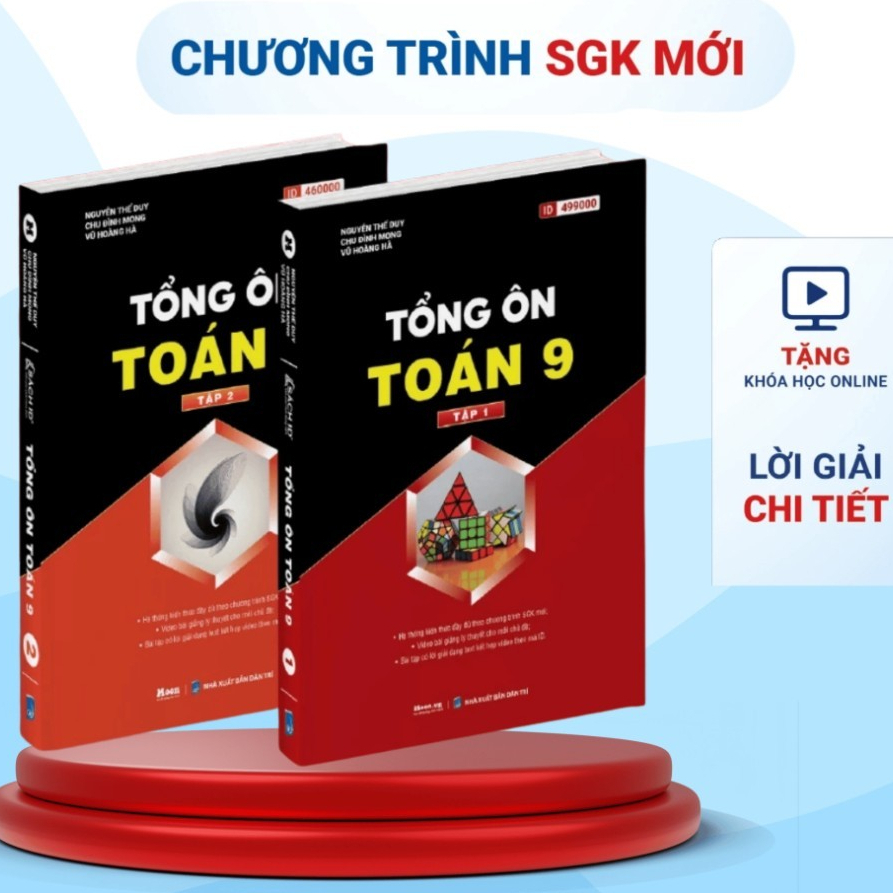 Tổng ôn Toán 9 tập 1+ tập 2