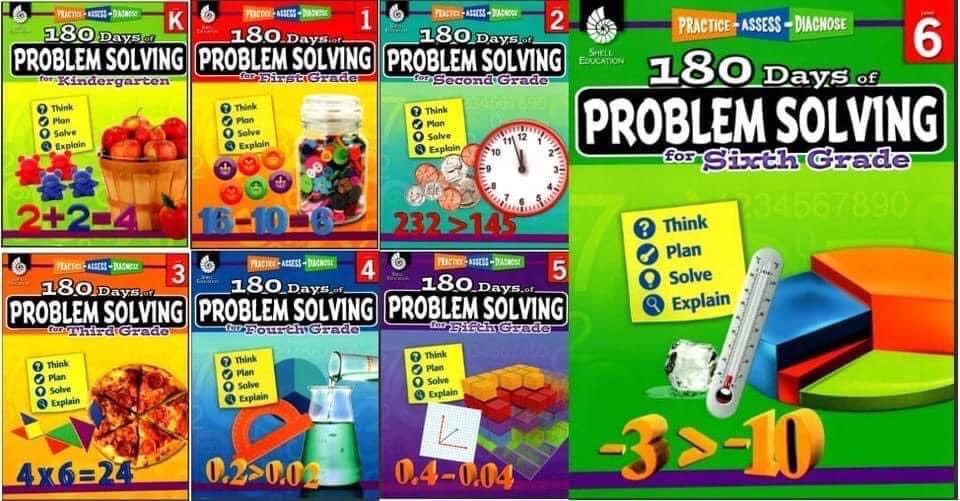 180 days of problem solving - 7 quyển (Level K đến 6)