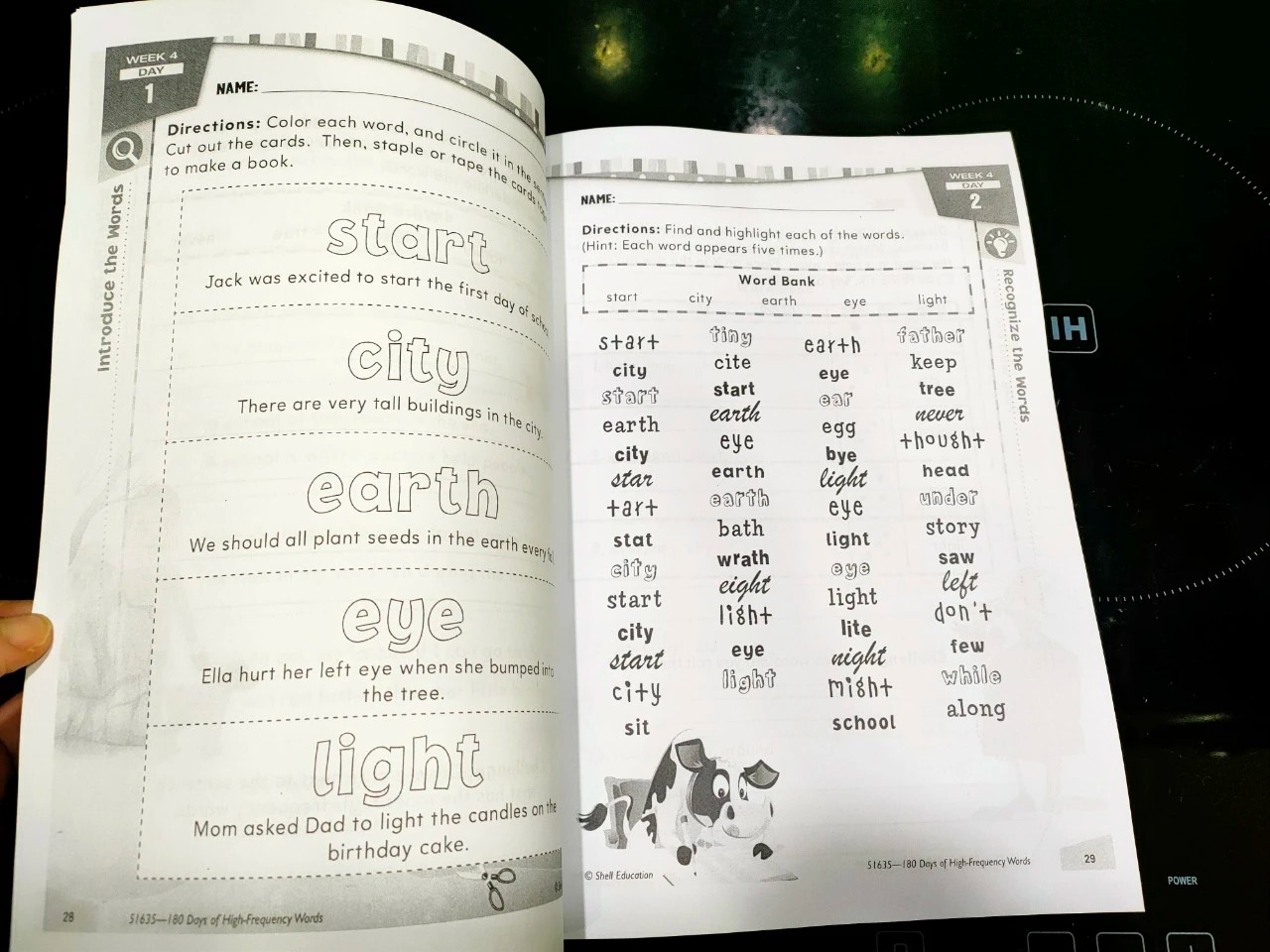 180 days of high frequency words - 2 quyển (Level 1->2)