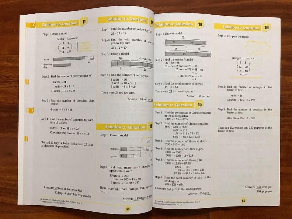 101 Must Know Challenging Maths Word Problems (Sách nhập) - 6 quyển