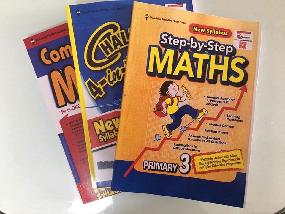 Toán Sing - Grade 3 (Phù hợp với bé lớp 3) - Complete maths guide, Step by step math, Challenging 4 in 1 maths - Bộ 3 quyển