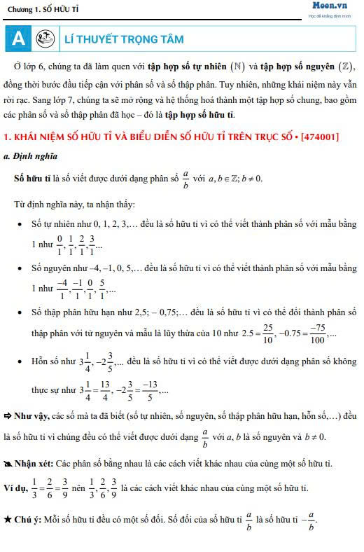 Tự học Toán 7 -Tập 1