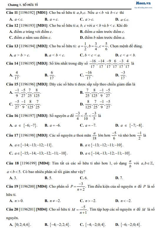Tự học Toán 7