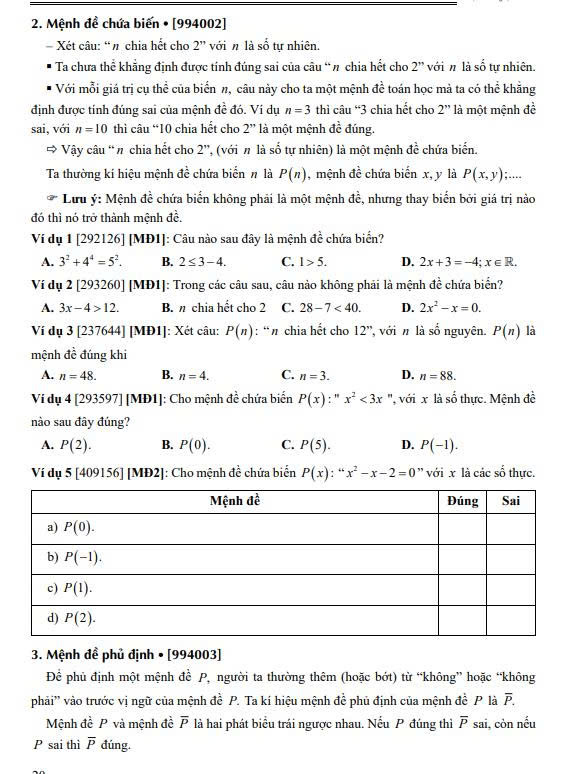 Tự học Toán 10 Tập 1