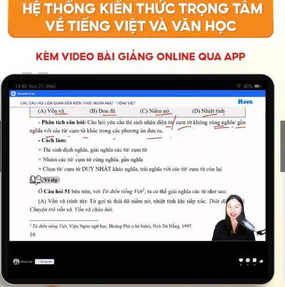 HSA - Luyện Thi Đánh Giá Năng Lực Theo Cấu Trúc Đề Của Đại Học Quốc Gia Hà Nội - Tổng Ôn Phần Ngôn Ngữ - Văn Học