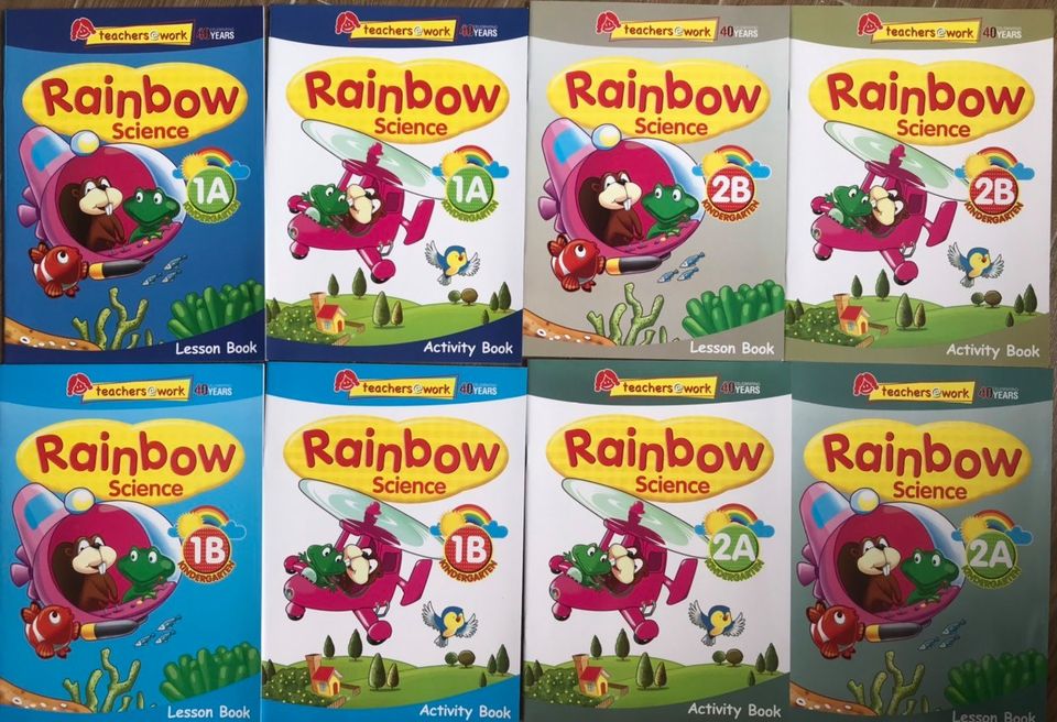 Rainbow math, science, english (Sách nhập) - 24 books