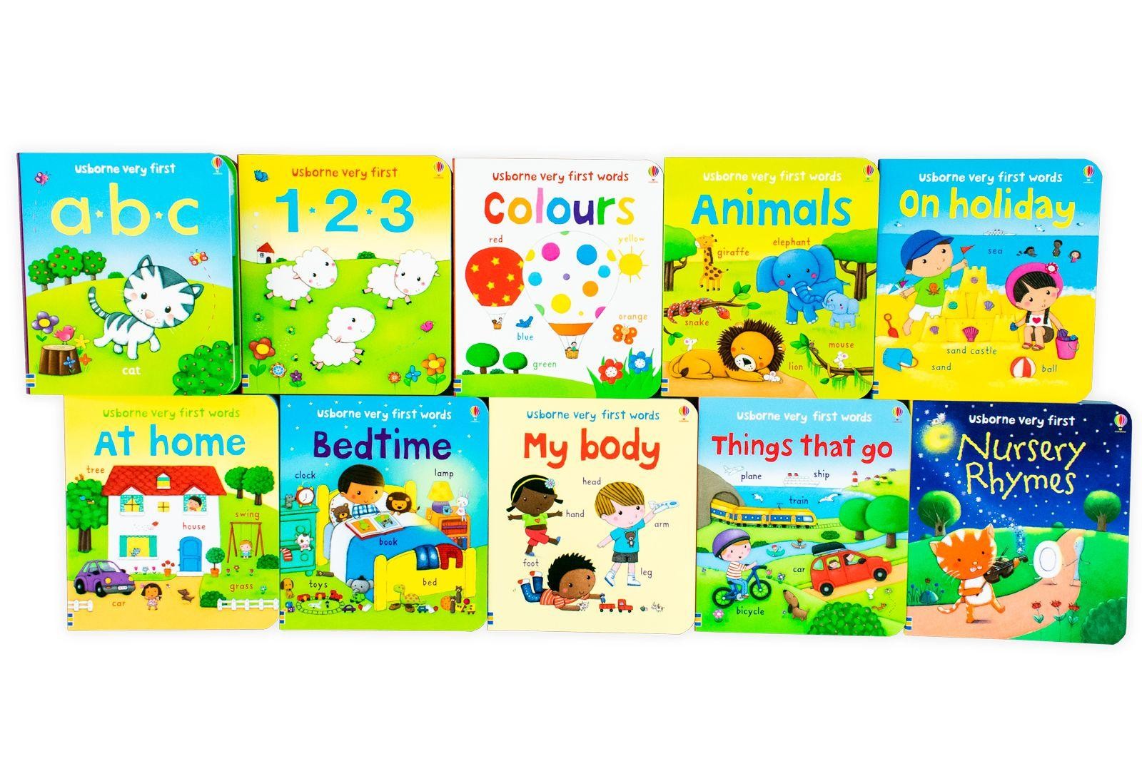 Usborne very first words (Sách nhập) - 10 quyển bìa cứng + File Mp3