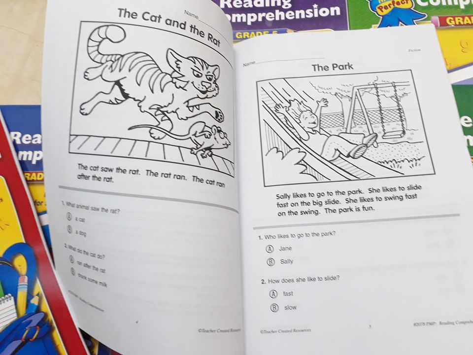 READING COMPREHENSION GrK-6 trọn bộ 7 quyển - Sách đọc hiểu cho trẻ mầm non