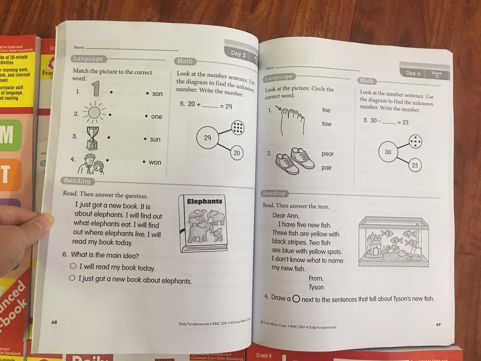 Daily Fundamentals - Sách tích hợp Maths, Language & Reading