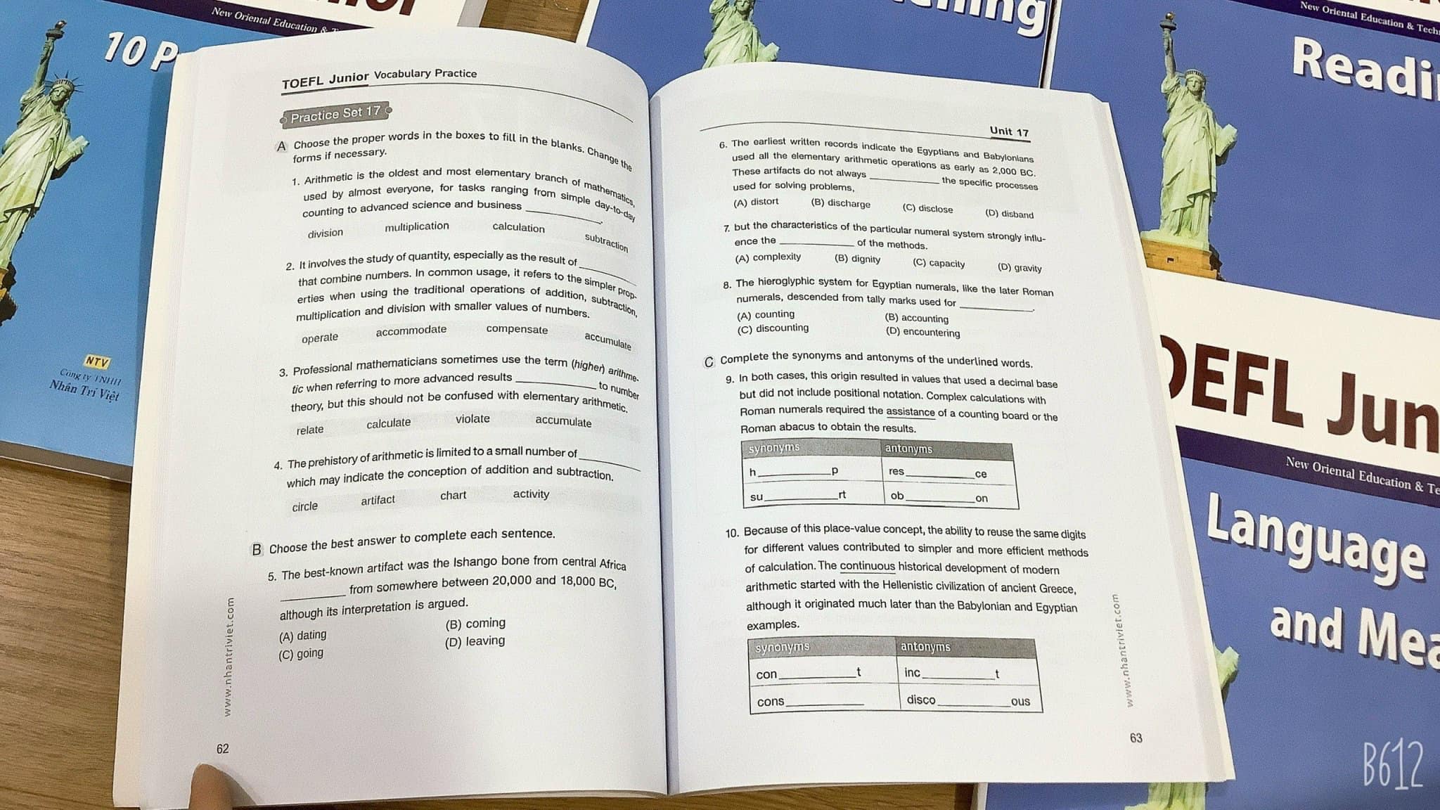 COMBO LUYỆN TOEFL JUNIOR 5 CUỐN KÈM FILE NGHE VÀ ĐÁP ÁN