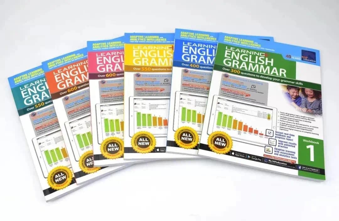 Learning English grammar (Sách nhập) phiên bản mới- 6 quyển