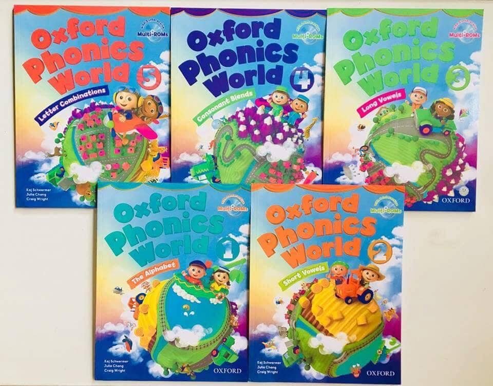 Oxford Phonics World (Sách nhập) - full 5 levels trọn bộ 10 quyển tặng kèm file nghe và video