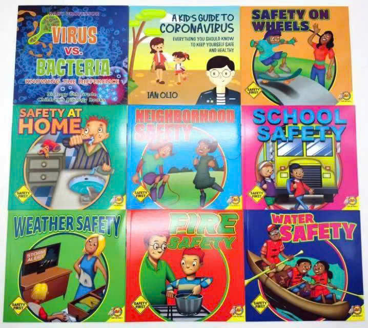 Bộ sách Virus vs. Bacteria - Bộ Full 9 cuốn  sách khoa học về an toàn phòng ngừa dịch bệnh Corona