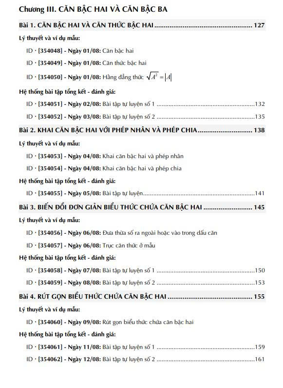 Nền tảng Toán 9