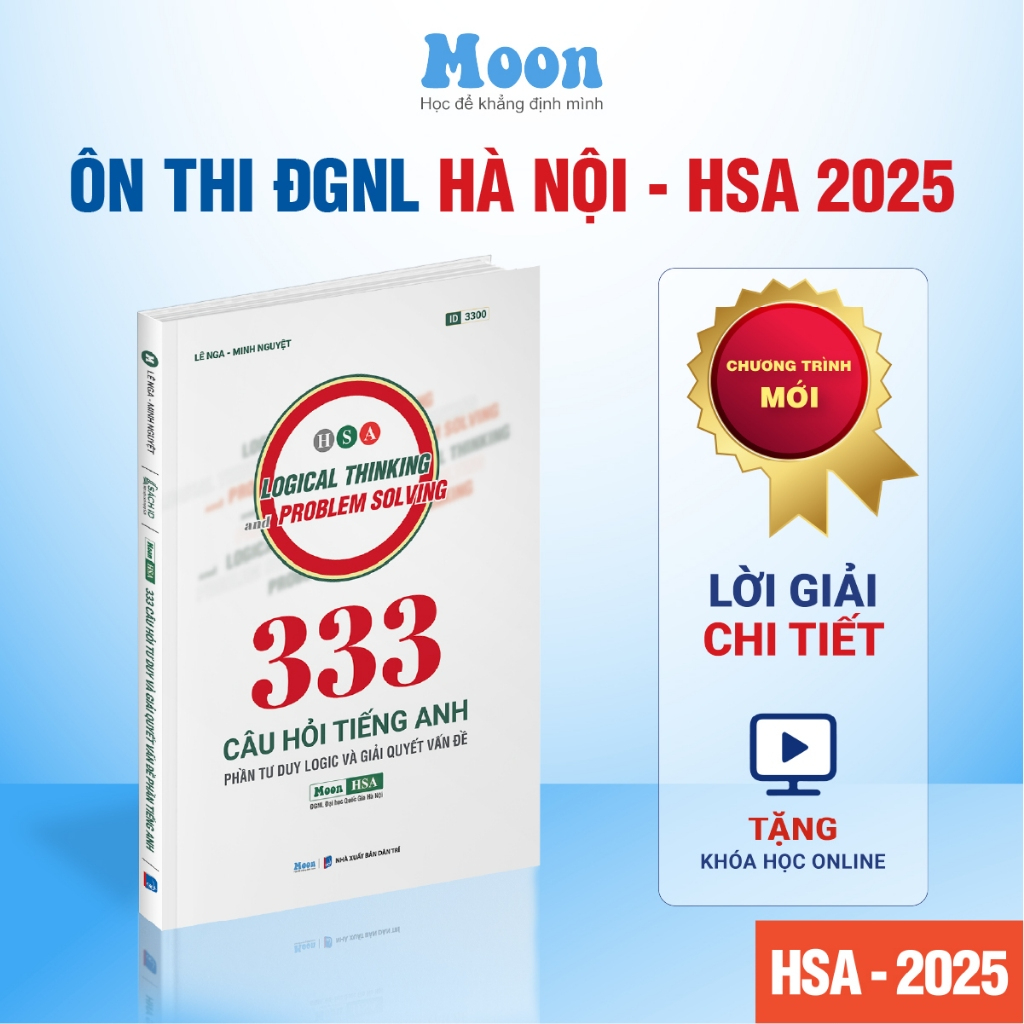 HSA - 333 Câu Hỏi Tư Duy Và Giải Quyết Vấn Đề Phần Tiếng Anh