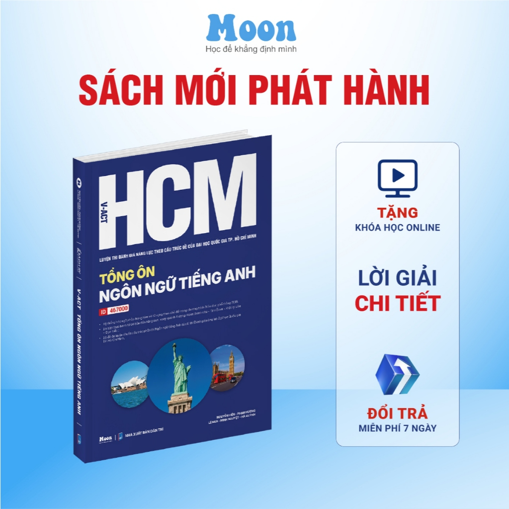 HCM - VACT Luyện thi Đánh giá năng lực Đại học Quốc gia TP. Hồ Chí Minh - Tổng ôn Ngôn ngữ Tiếng Anh
