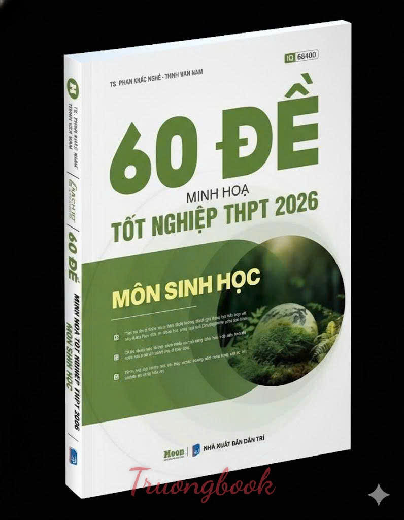 60 đề minh họa Tốt nghiệp THPT 2026 môn Sinh học