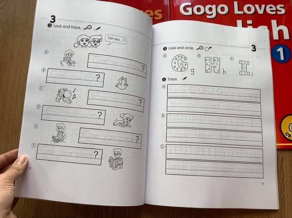 Gogo Loves English - Level 1 - 3 quyển (1q màu + 2q đen trắng) - Tặng file nghe + video