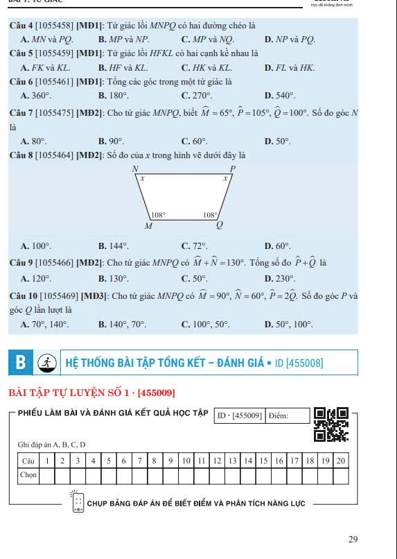 Tự học Toán 8 - Tập 1