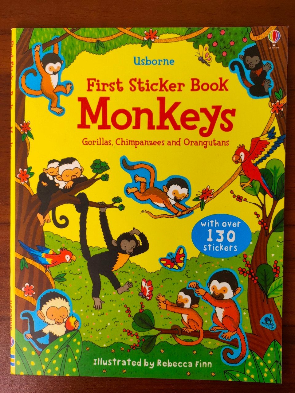 Sách Dính Dán - Usbonre Sticker Book - Monkeys