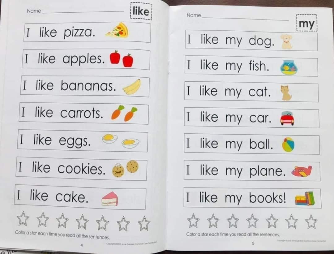 Sight word - Bộ 4q + 2q có file MP3