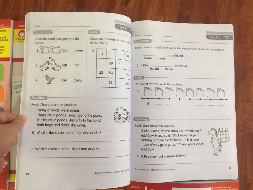 Daily Fundamentals - Sách tích hợp Maths, Language & Reading