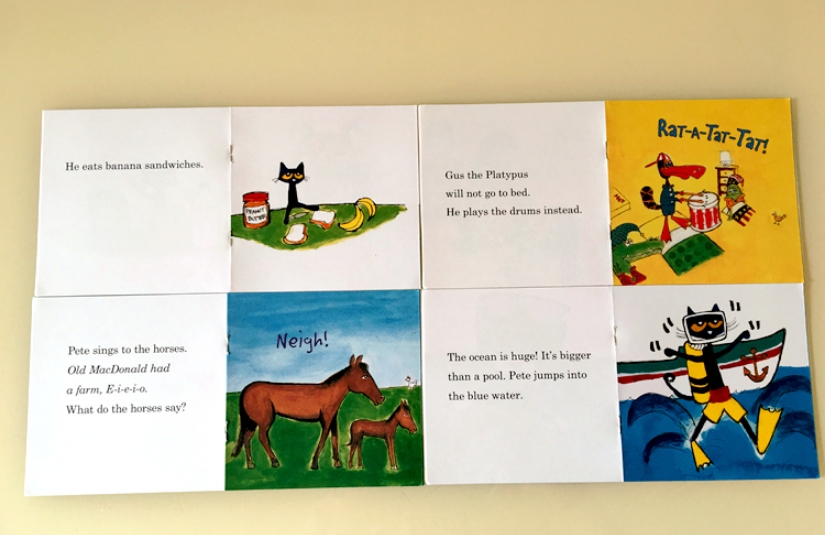 Pete the cat (Sách nhập) - Sách học phonics - Bộ 12 quyển