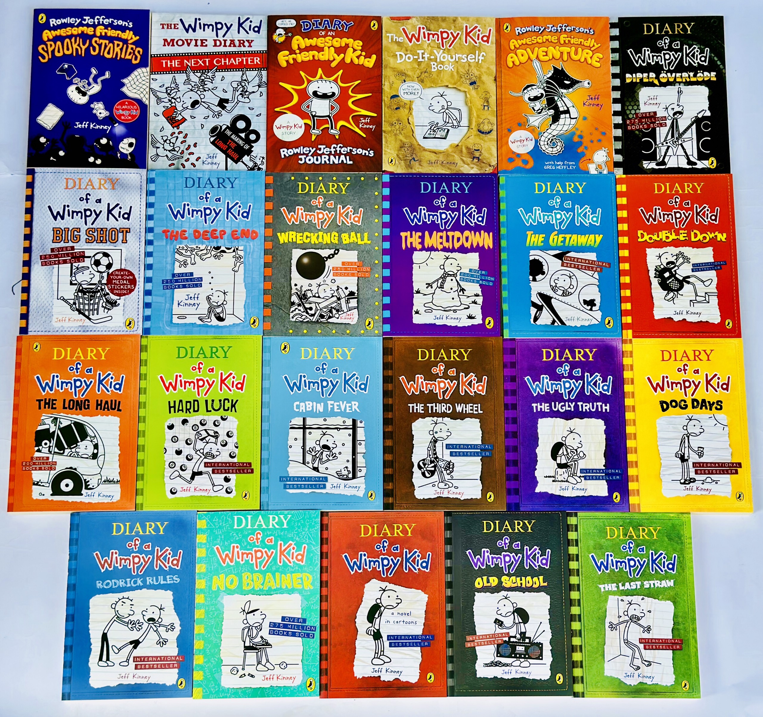 Diary of a wimpy kid (Sách nhập) - Full 24 quyển + File Mp3