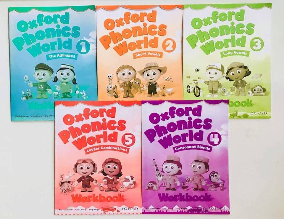 Oxford Phonics World (Sách nhập) - full 5 levels trọn bộ 10 quyển tặng kèm file nghe và video