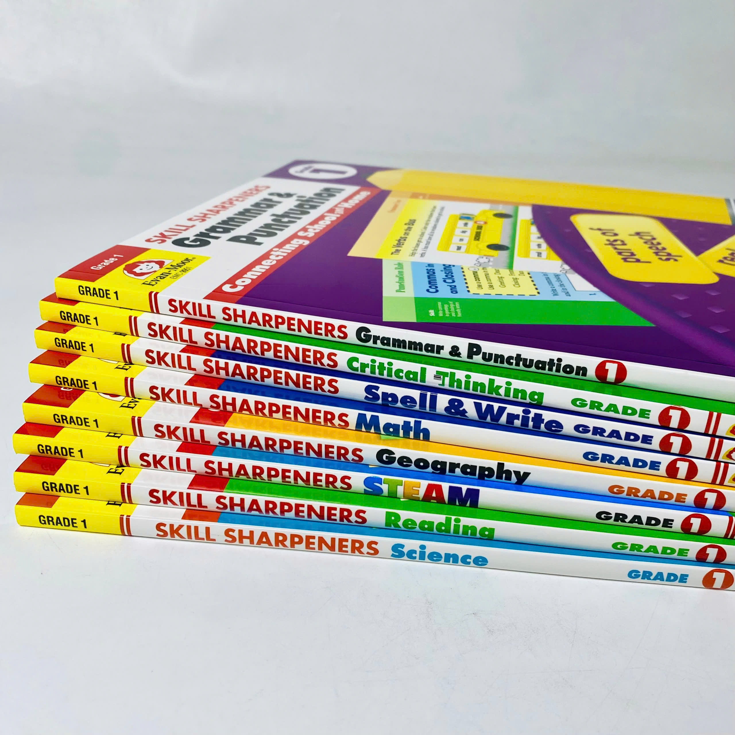 Skill Sharpeners - Level 1 -  8 quyển - Evan Moor - Cho bé 6-7 tuổi