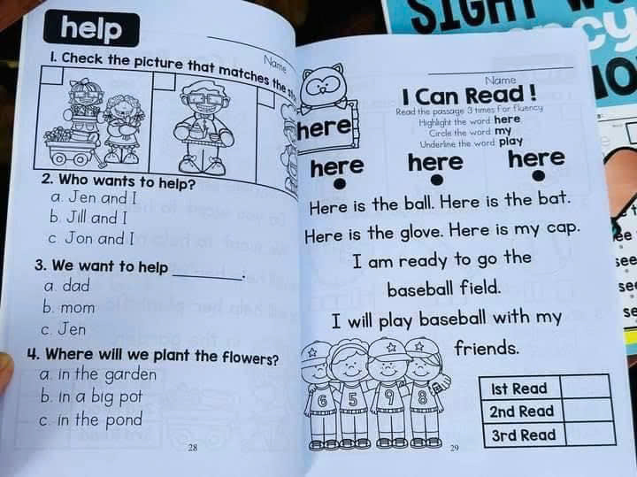 Sight Word  - luyện đọc chuẩn quốc tế cho các búp măng non.