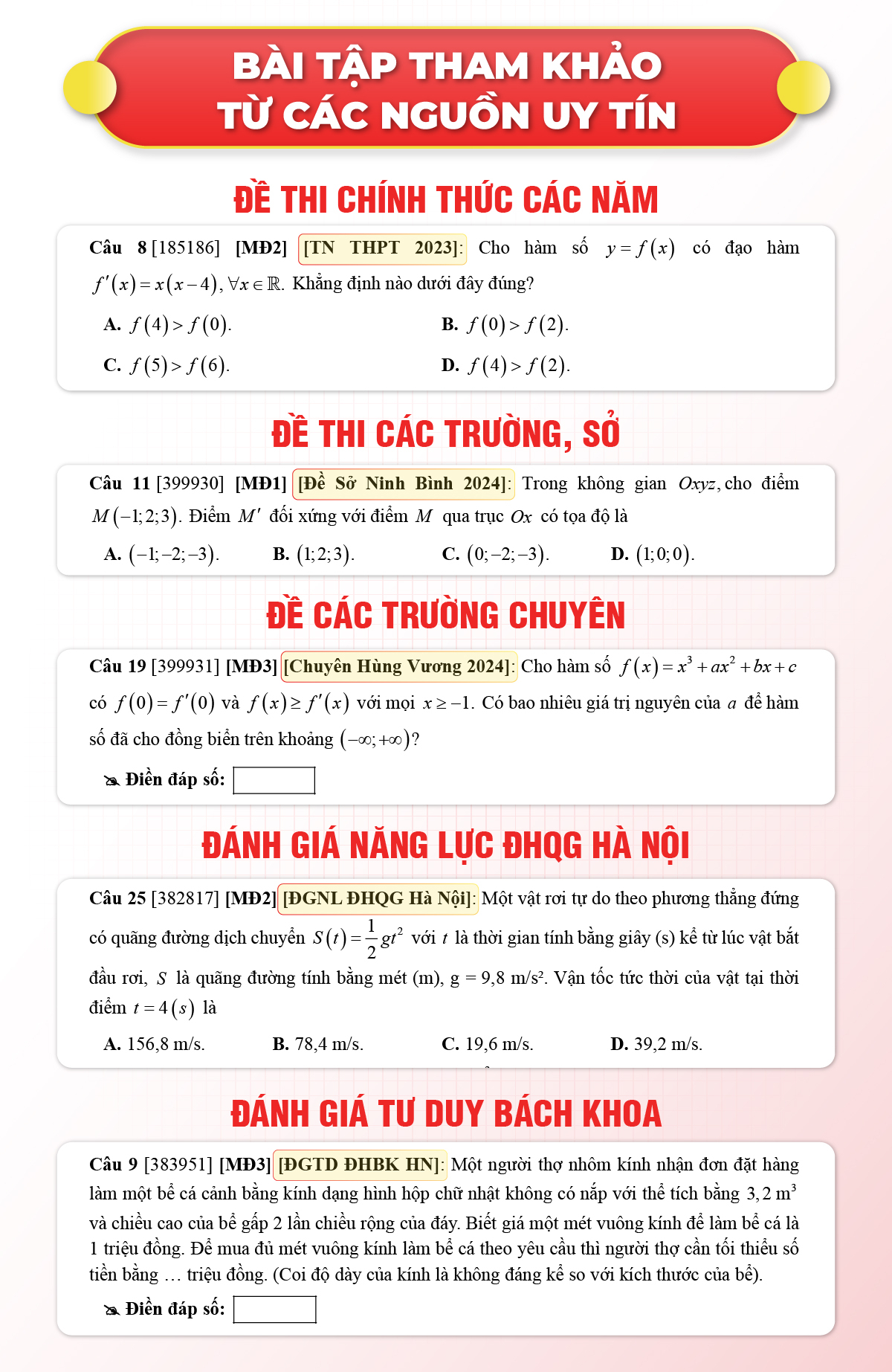Tổng Ôn Toán Học Tập 1