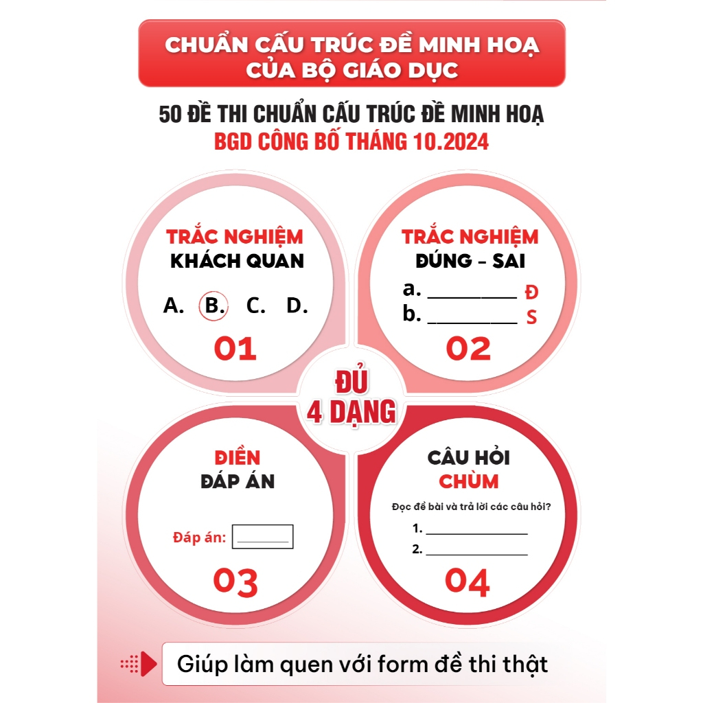 60 đề minh họa Tốt nghiệp THPT 2026 môn Toán