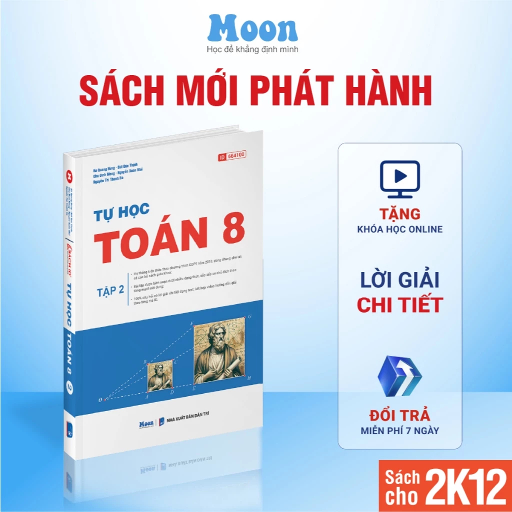 Tự học Toán 8 tập 1 + tập 2