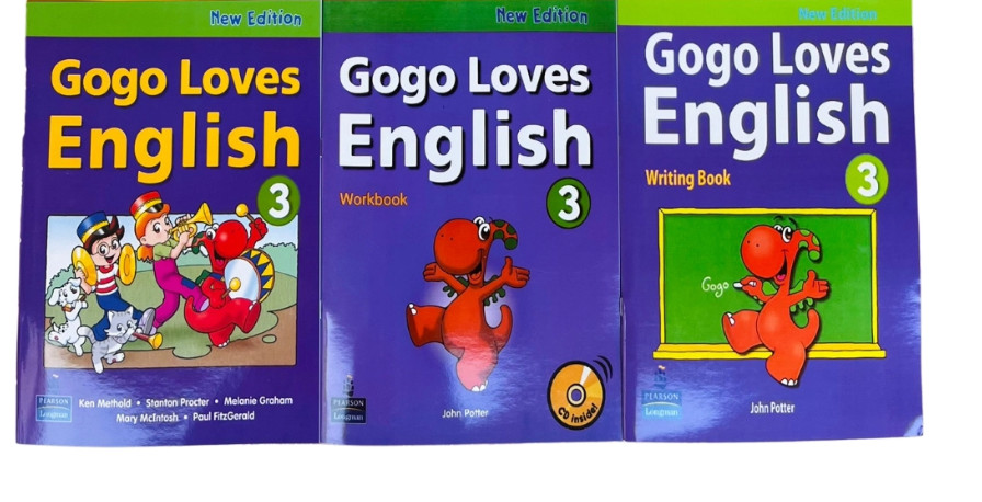 Gogo Loves English - Level 3 - 3 quyển (1q màu + 2q đen trắng) - Tặng file nghe + video