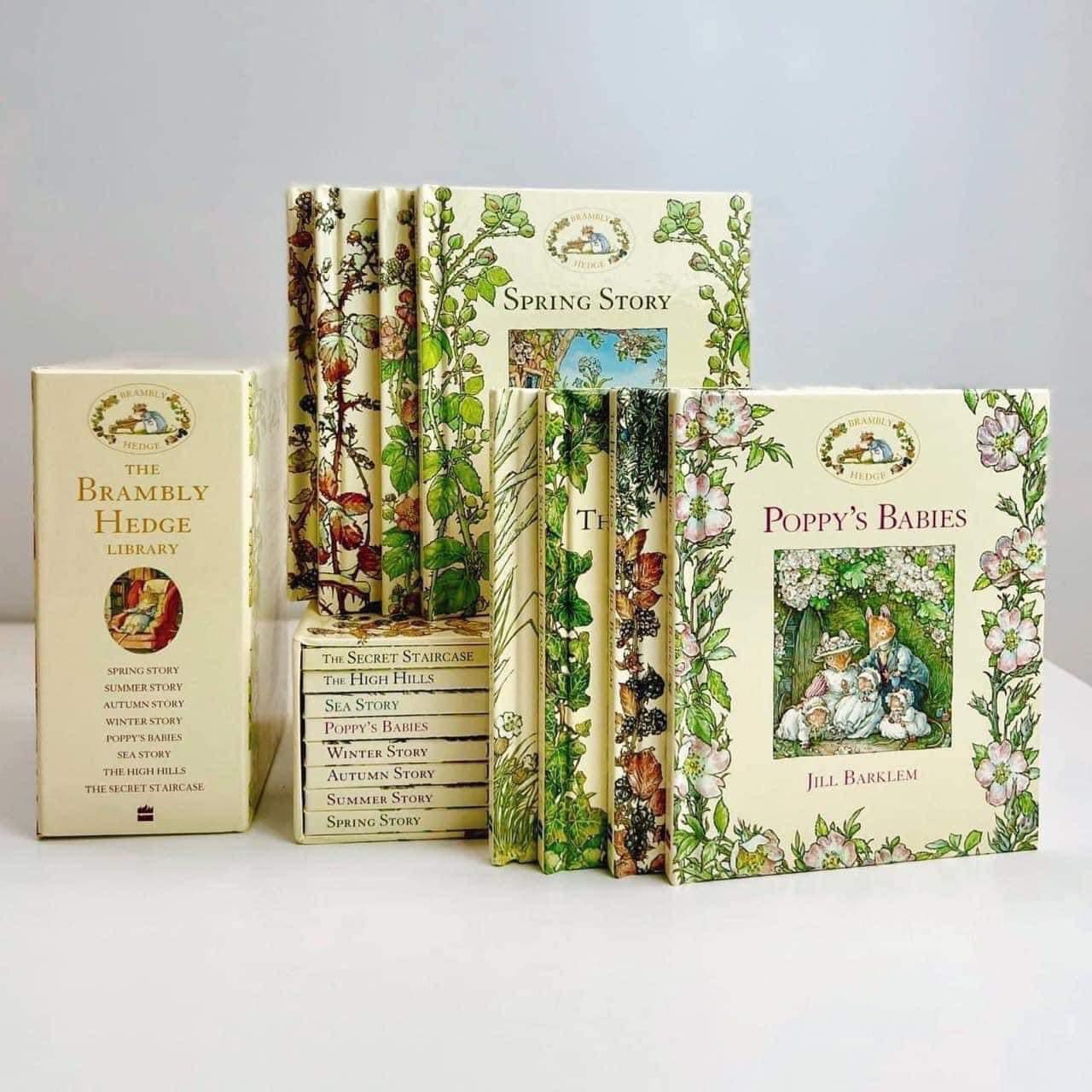 The Brambly Hedge Library Collection - Miền dâu dại (sách nhập) - 8 quyển Full boxset