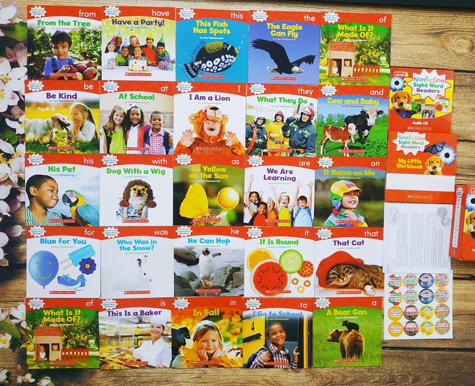 Nonfiction Sight Word Readers ABCD (Sách nhập) - 4 boxset