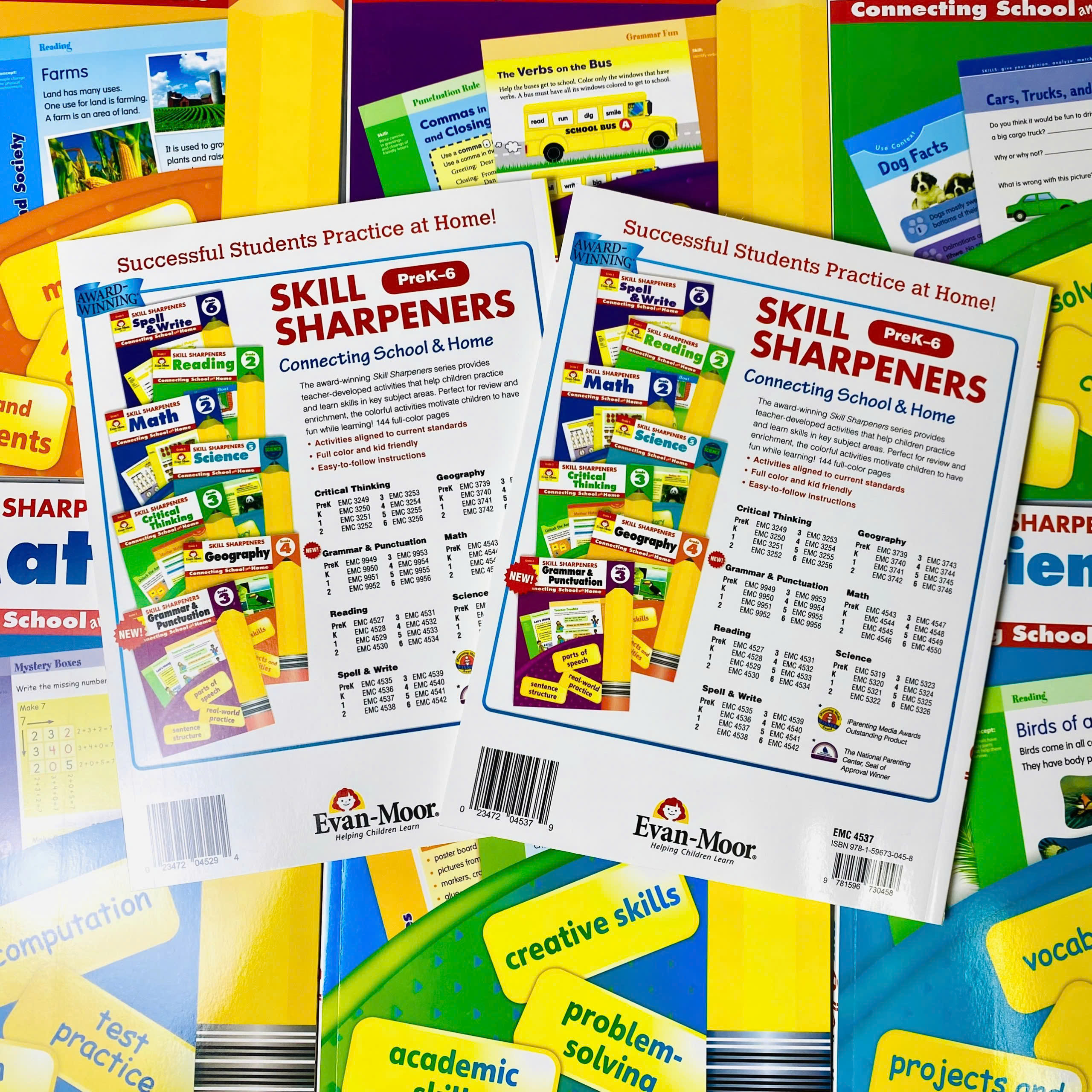 Skill Sharpeners - Level 1 -  8 quyển - Evan Moor - Cho bé 6-7 tuổi