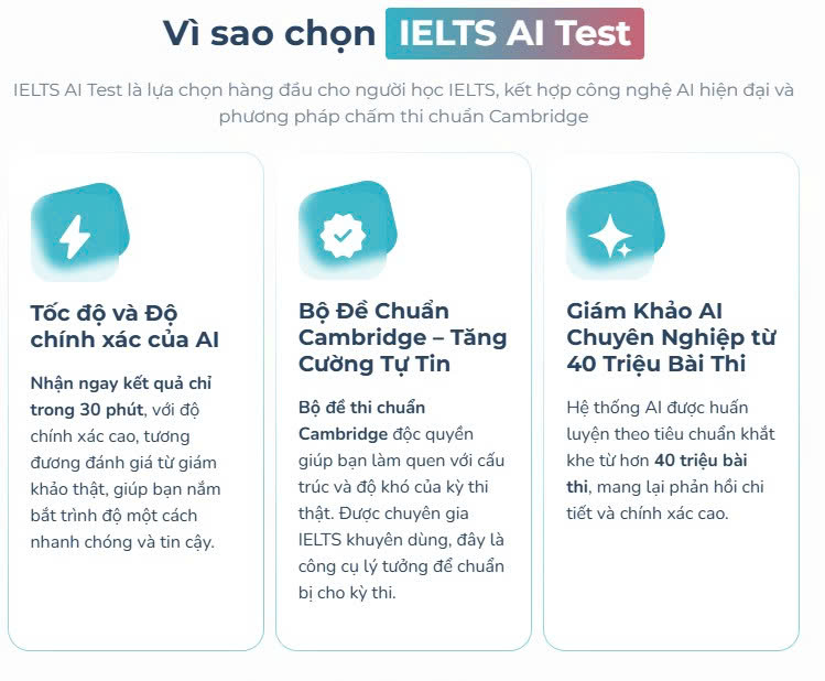 Tài khoản thi thử IELTS - Gói Ielts Ai Test