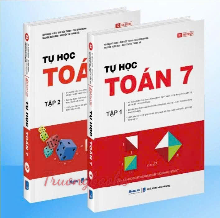 Sách toán lớp 7 tập 1  + tập  2