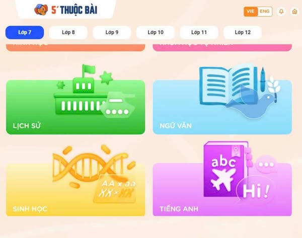 Siêu trí nhớ học đường - gói Vip 12 năm