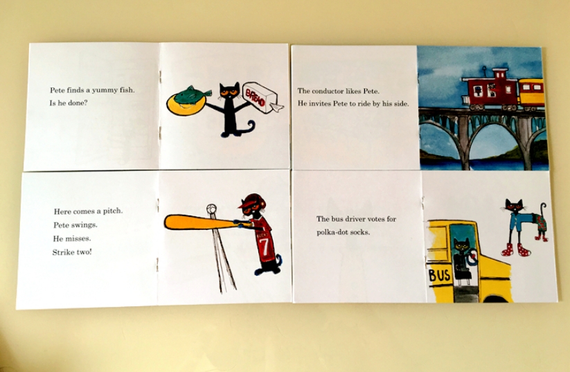 Pete the cat (Sách nhập) - Sách học phonics - Bộ 12 quyển