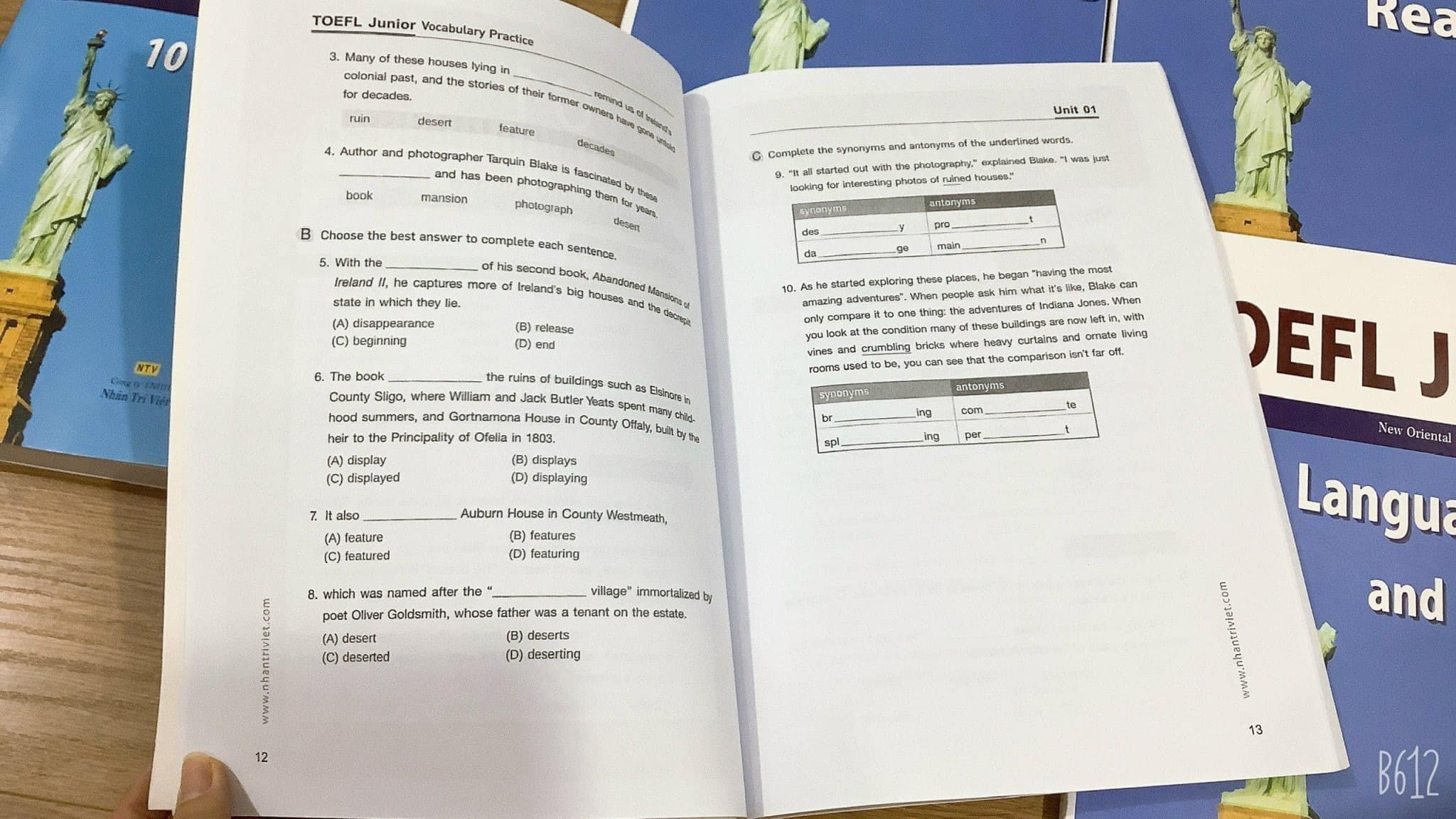 COMBO LUYỆN TOEFL JUNIOR 5 CUỐN KÈM FILE NGHE VÀ ĐÁP ÁN