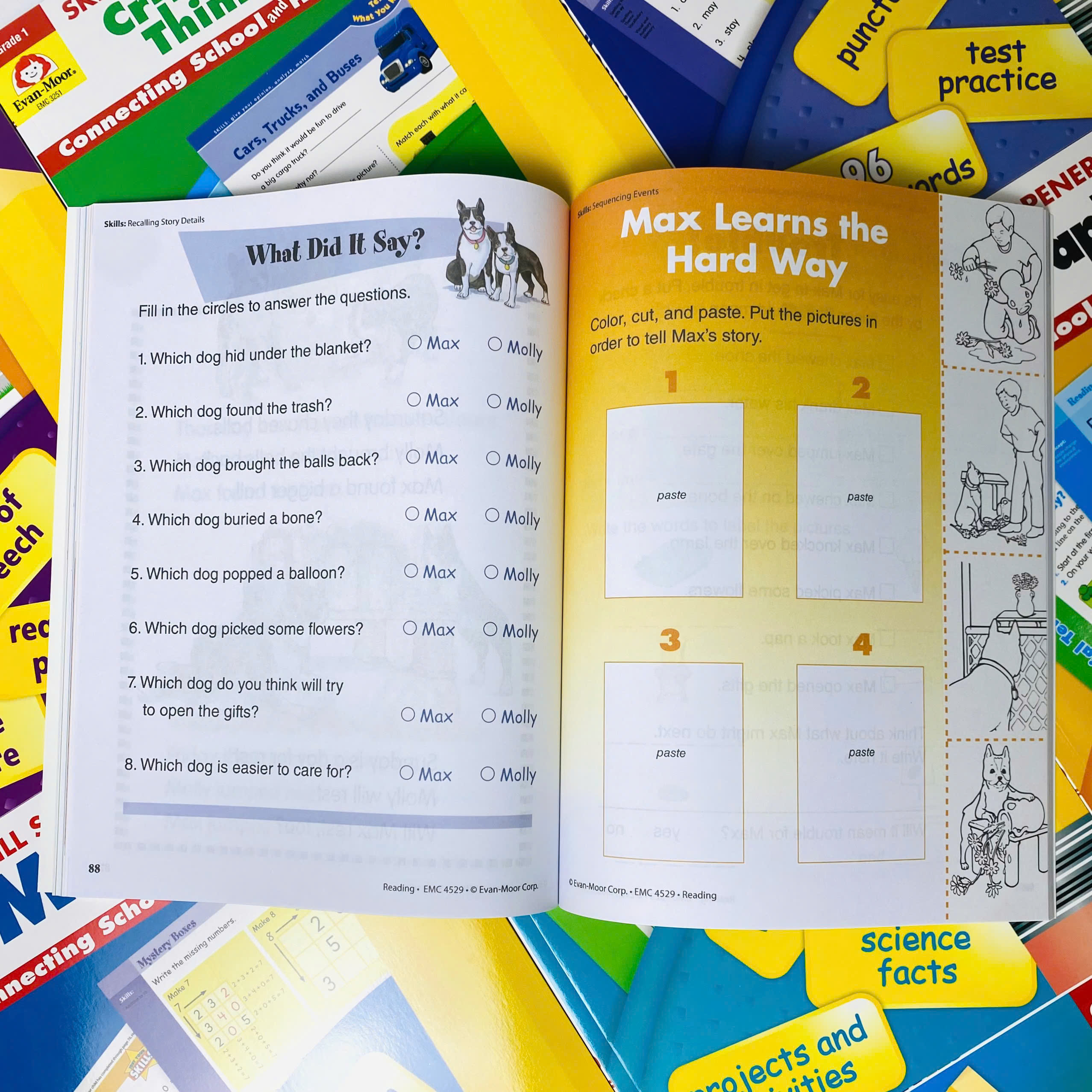 Skill Sharpeners - Level 1 -  8 quyển - Evan Moor - Cho bé 6-7 tuổi