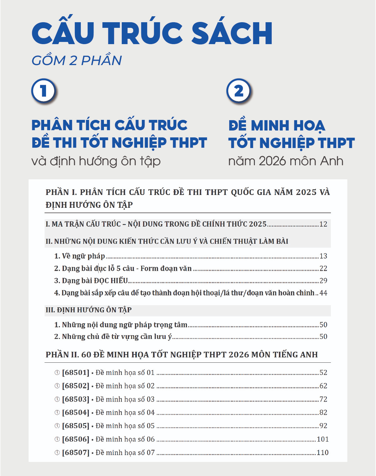 60 đề minh họa Tốt nghiệp THPT 2026 môn Tiếng Anh