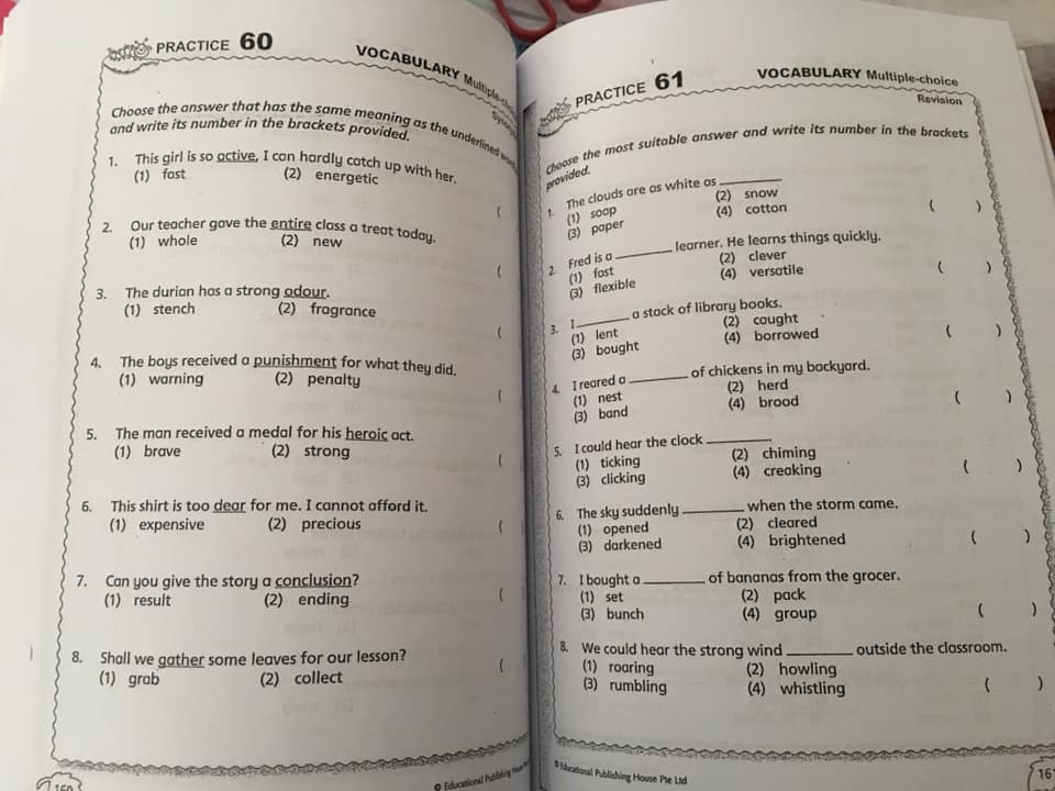 Complete Practice Book for Grammar, Vocabulary & Comprehension Primary - Bộ 6 quyển