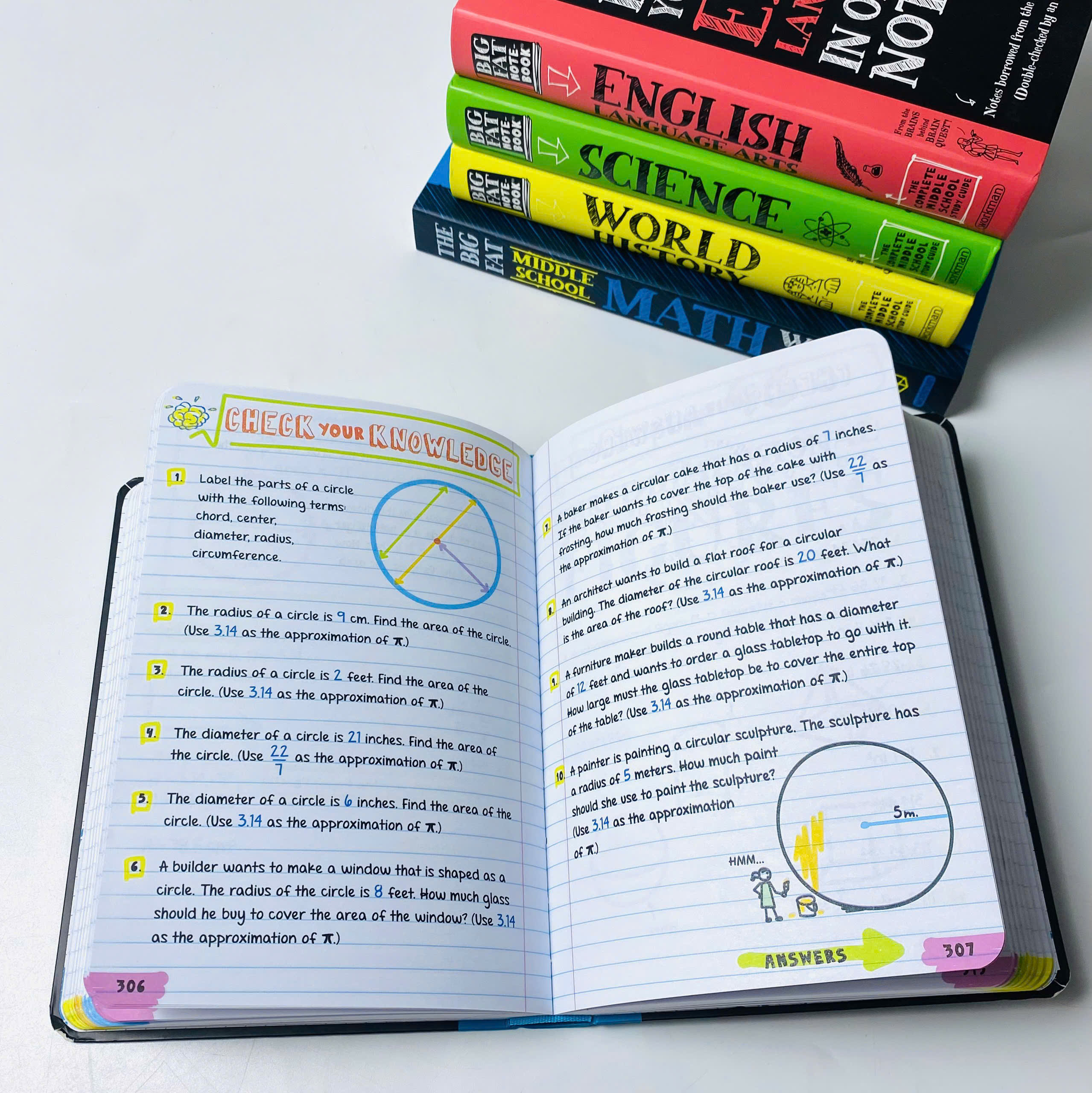 Everything You Need To Ace Math In One Big Fat Notebook (Sách nhập) - 5 quyển mới nhất